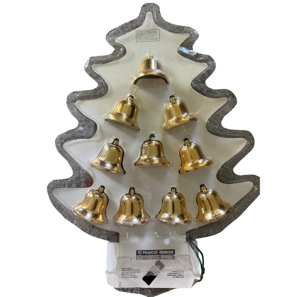 Vintage Midwestern Home Products Musical Christmas Bells 21 Carols Light & Sound